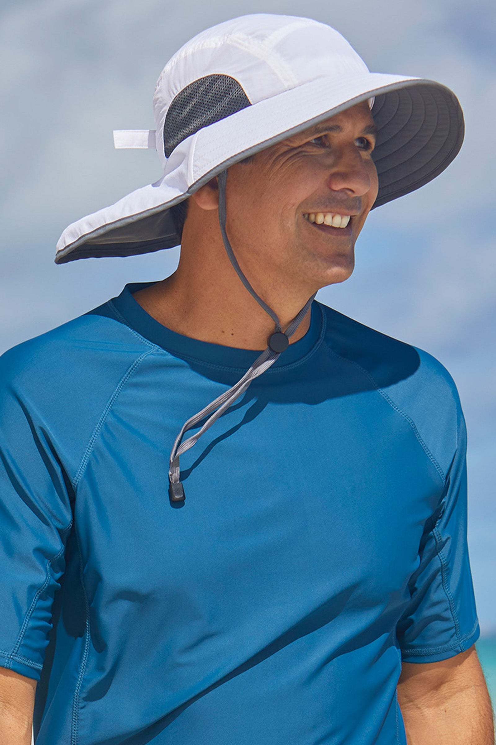wide brim sun shade hat in cream tan|cream-tan