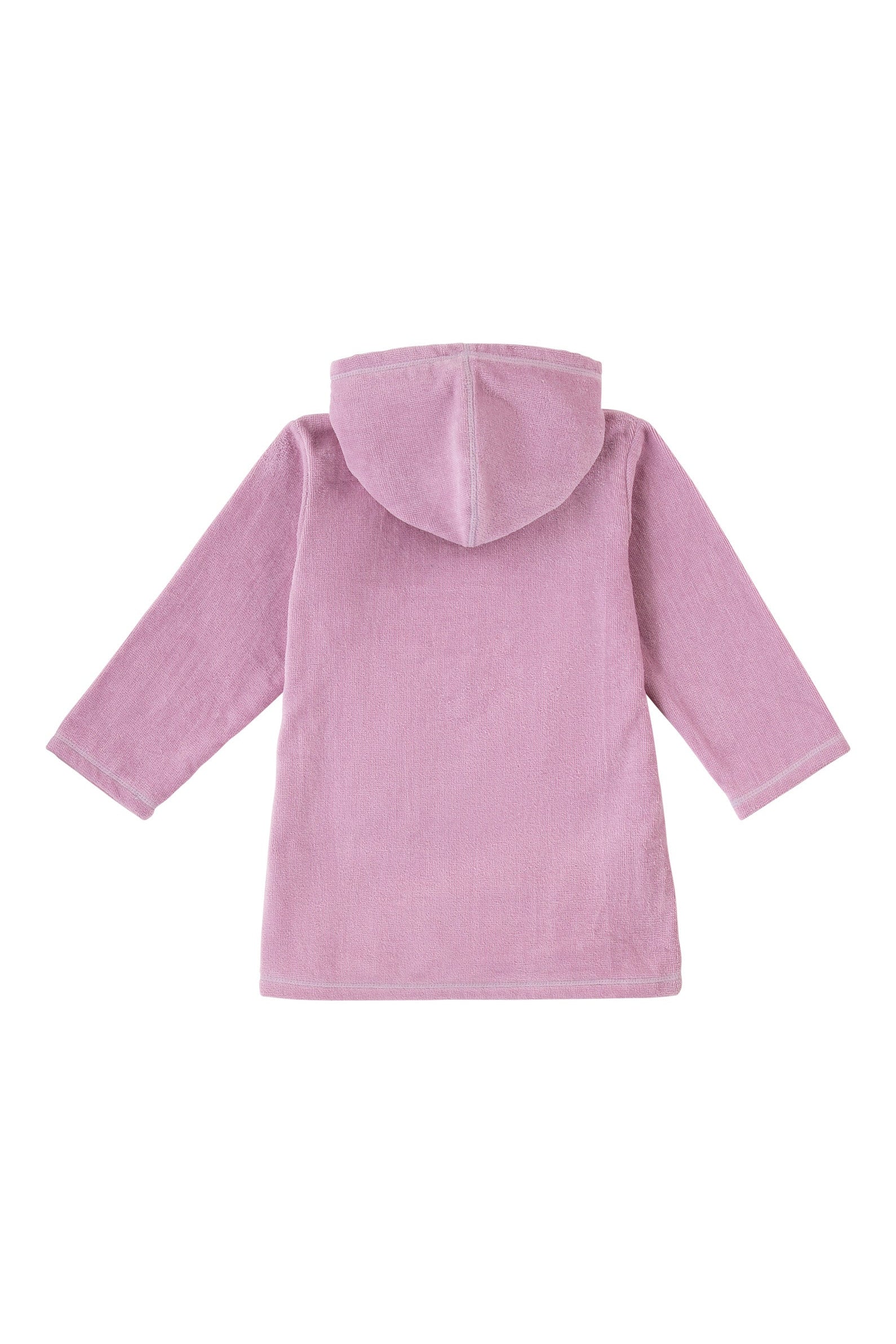 back view of kids hooded terry beach cover up|lotus