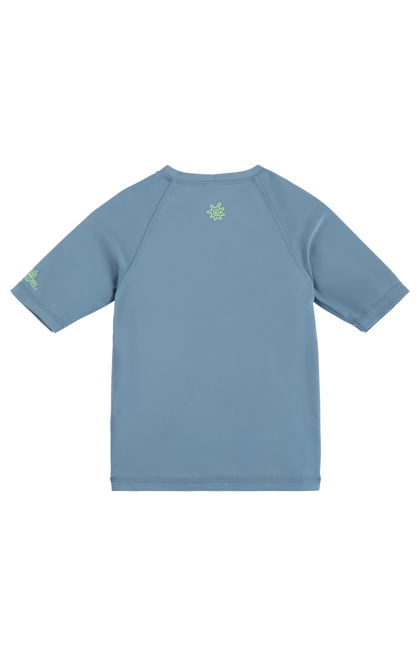 back view of kids crew sunny swim shirt in paddle board pup|paddle-board-pup