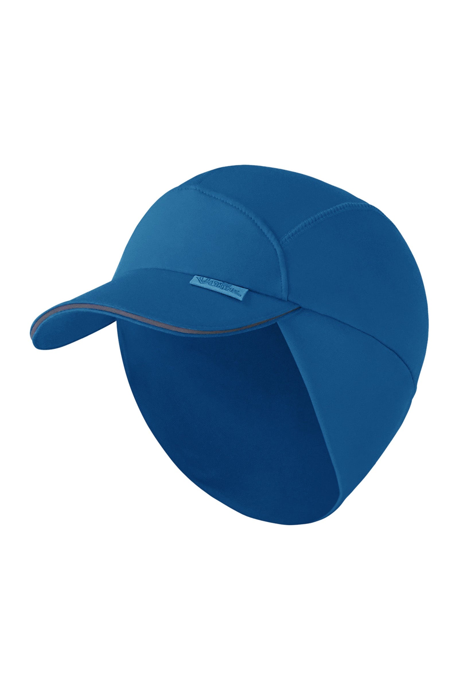 front of the kid's active fleece hat in mykonos blue|mykonos-blue