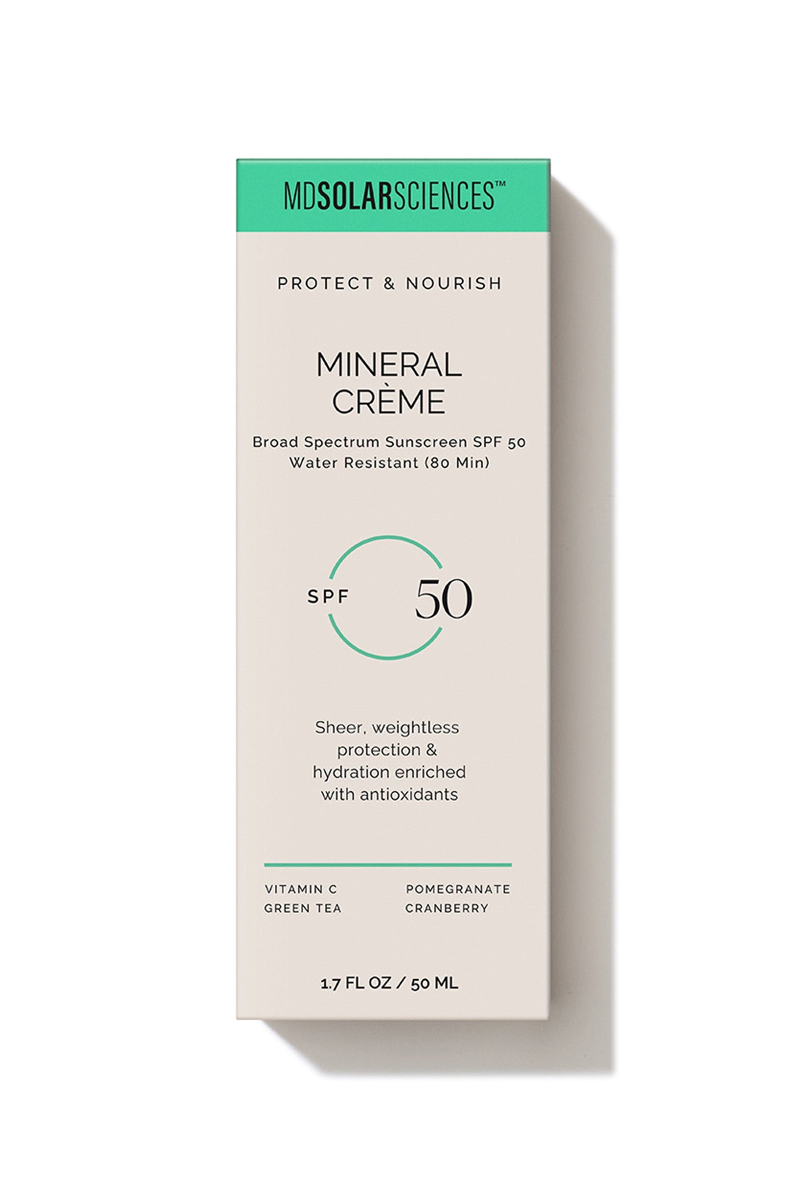 MDSolarSciences Mineral Creme - Face & Body Sunscreen - SPF 50+
