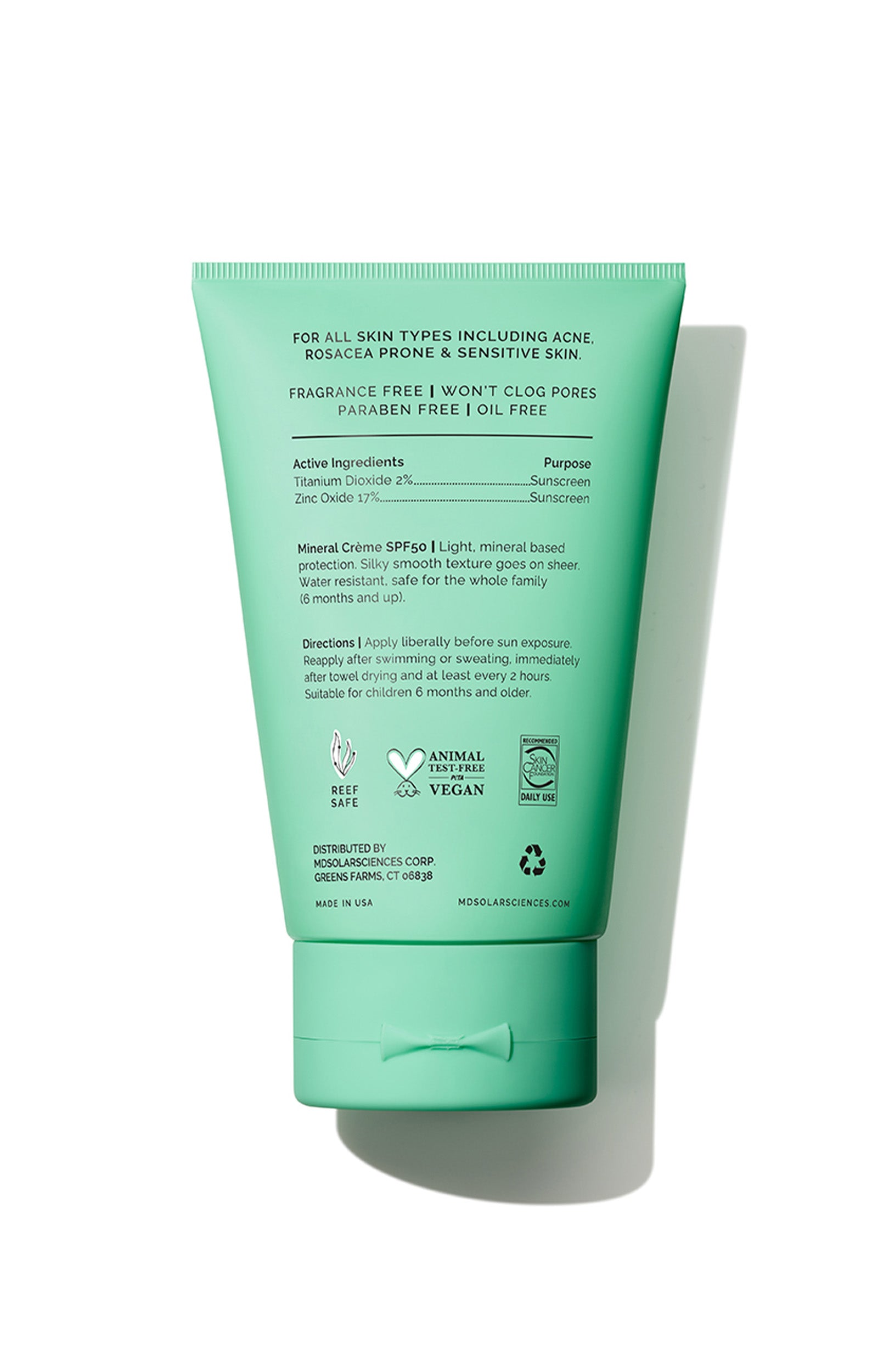 MDSolarSciences Mineral KidCreme - Face & Body Sunscreen - SPF 50+ (3.4oz)