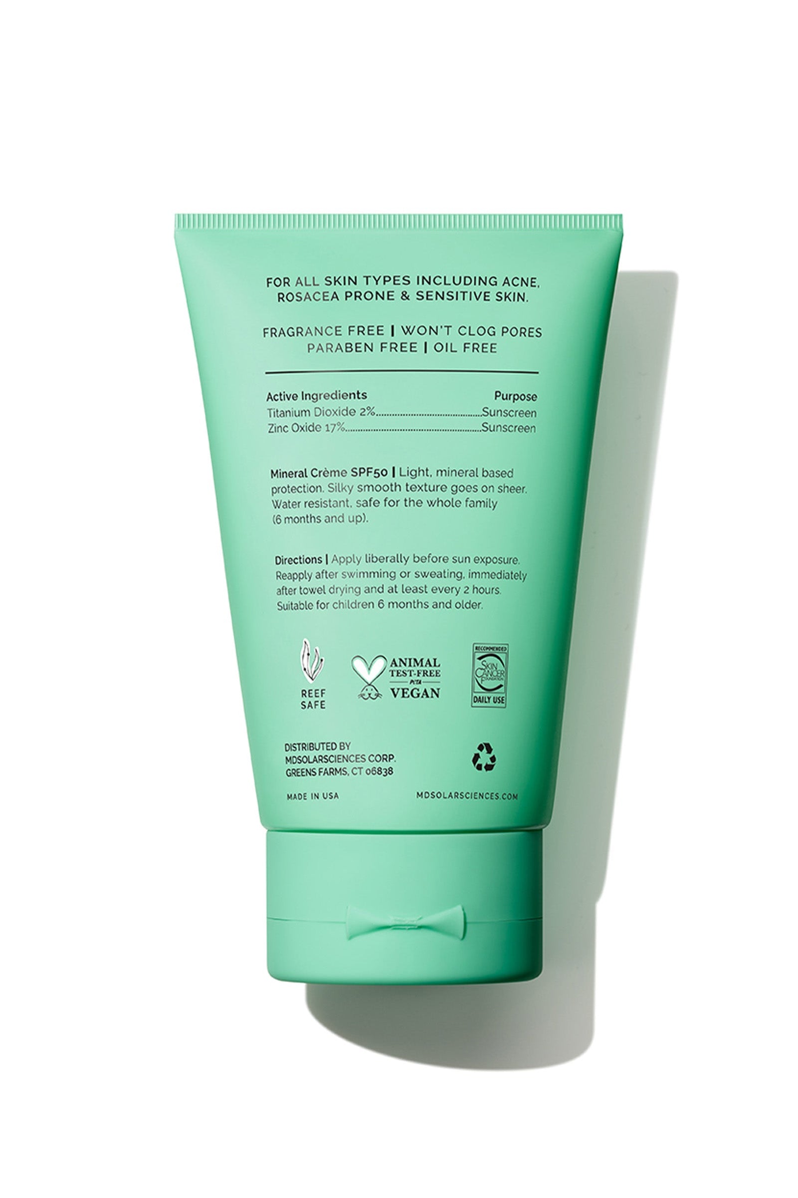 MDSolarSciences Mineral KidCreme - Face & Body Sunscreen - SPF 50+ (3.4oz)