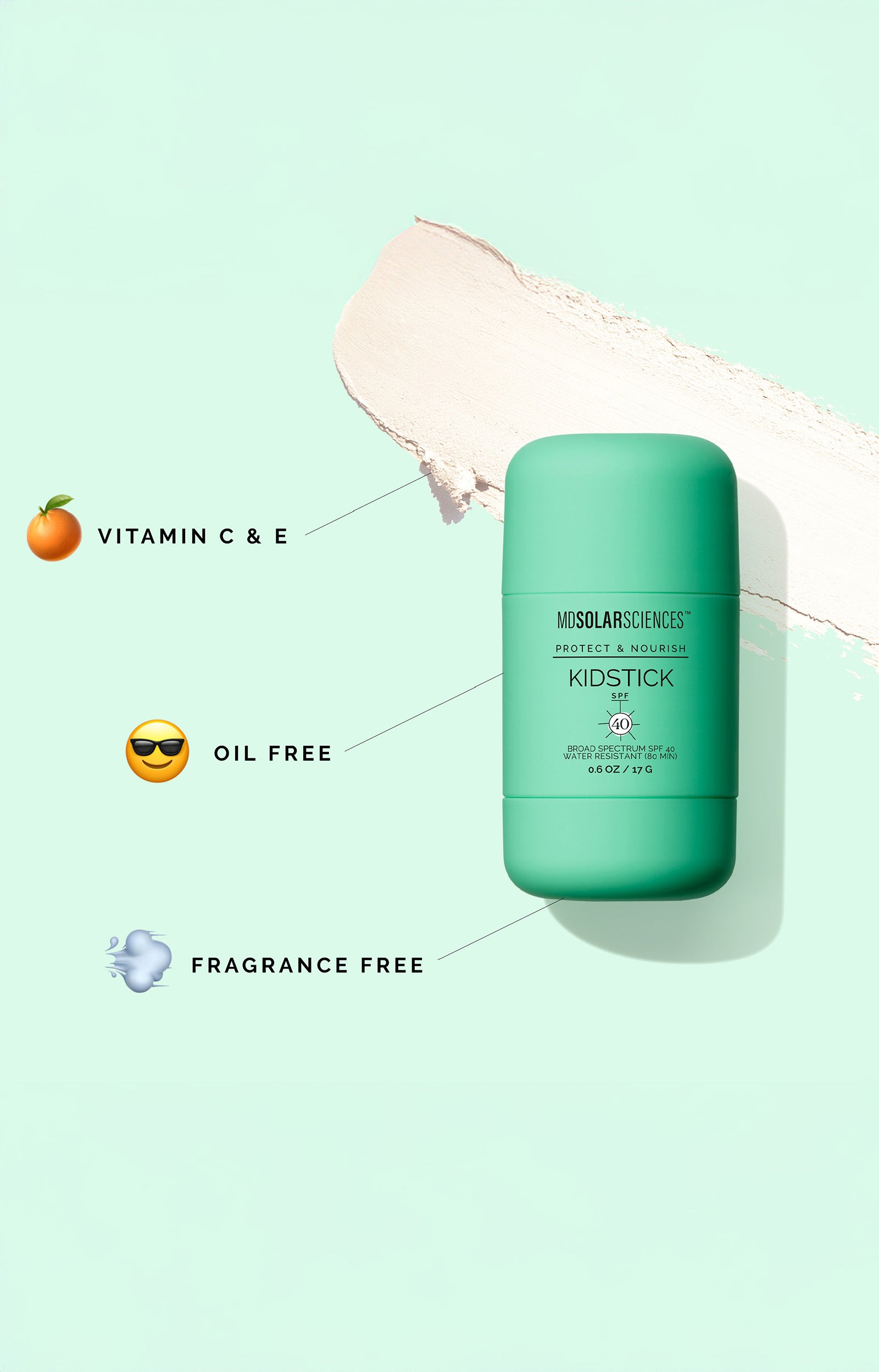 MDSolarSciences Mineral KidStick - Face & Lips Sunscreen - SPF 40+ (0.6 oz)
