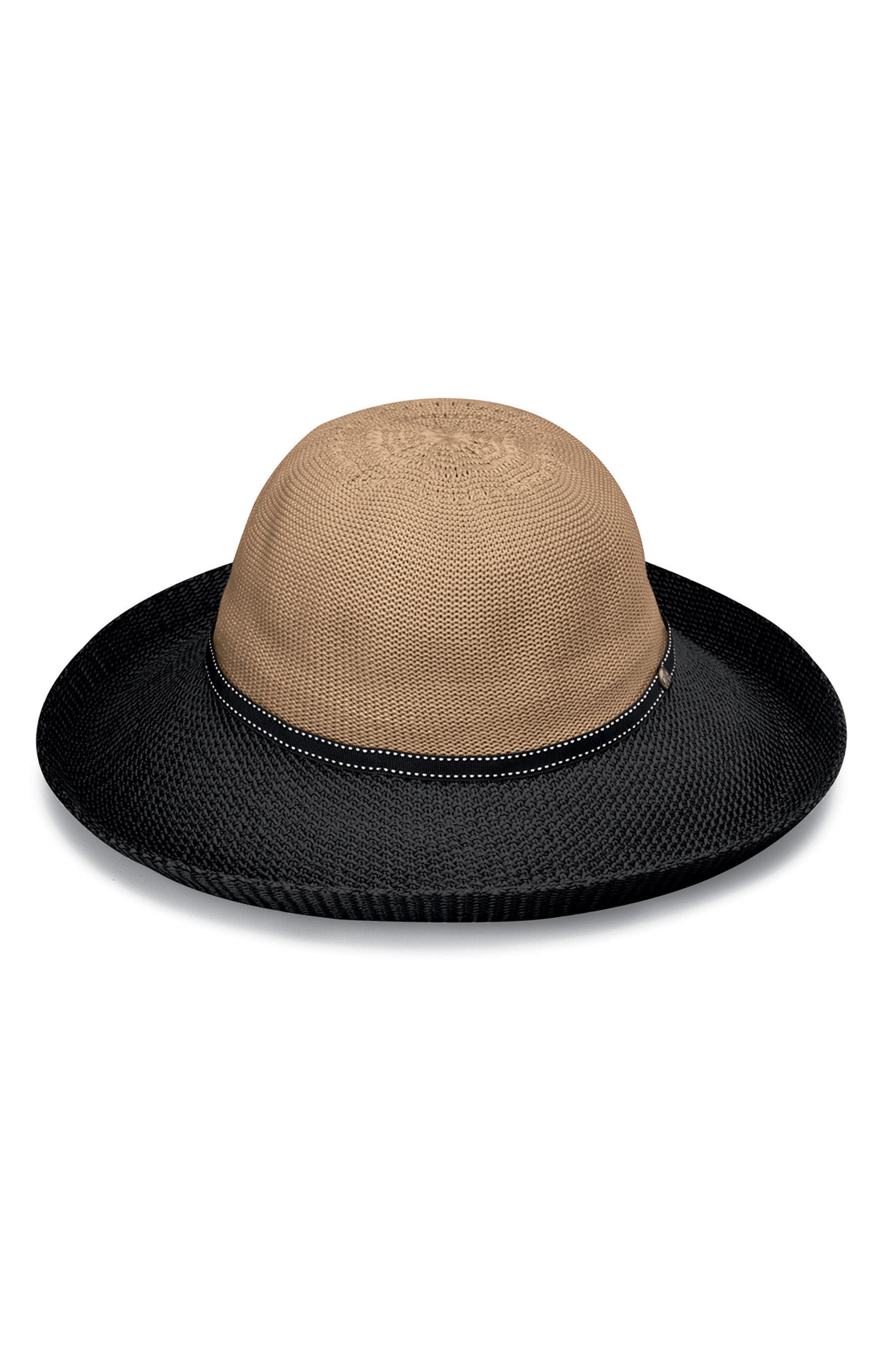 UV Skinz's women's two toned hat in camel black|camel-black