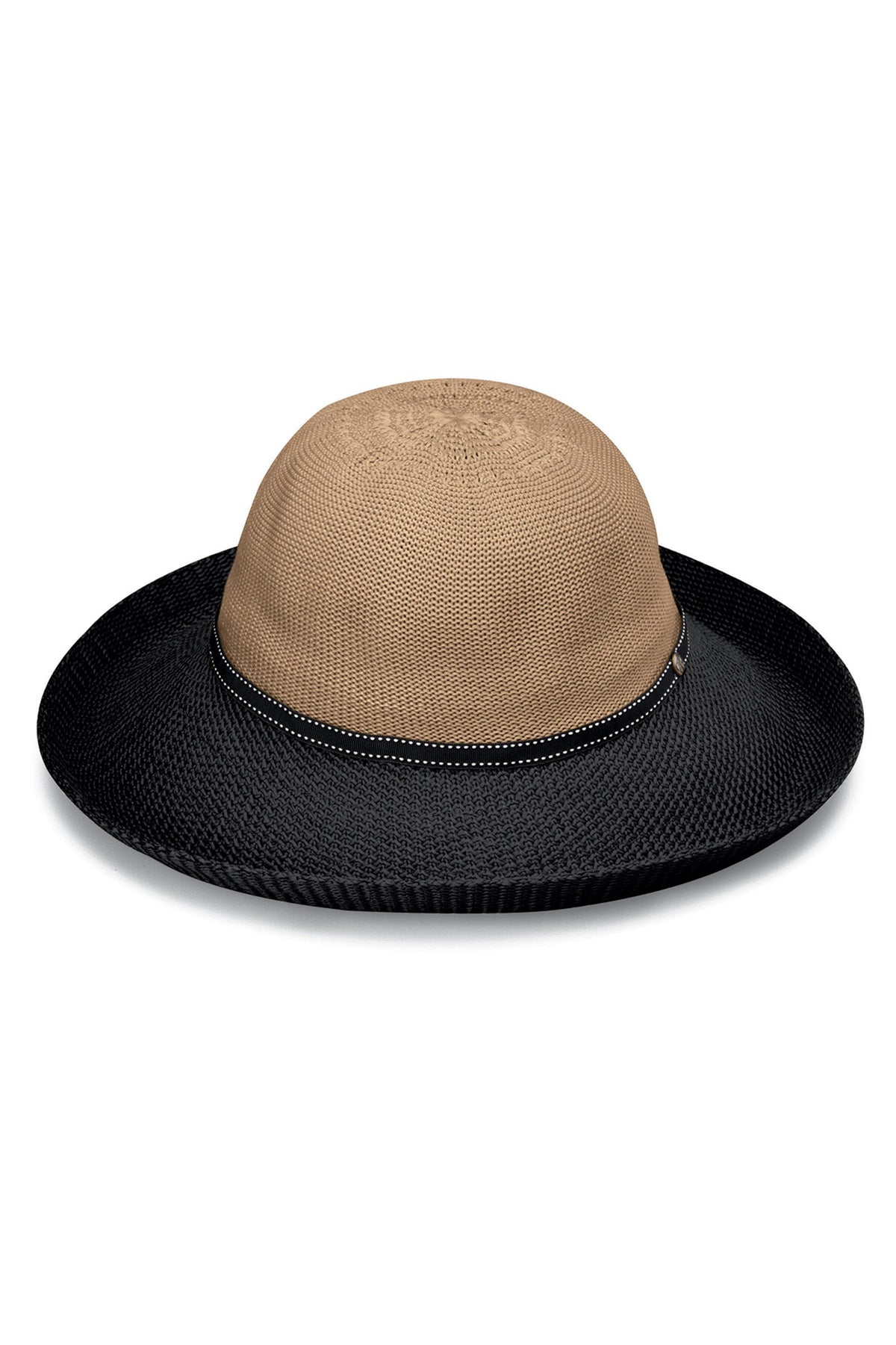 UV Skinz's women's two toned hat in camel black|camel-black