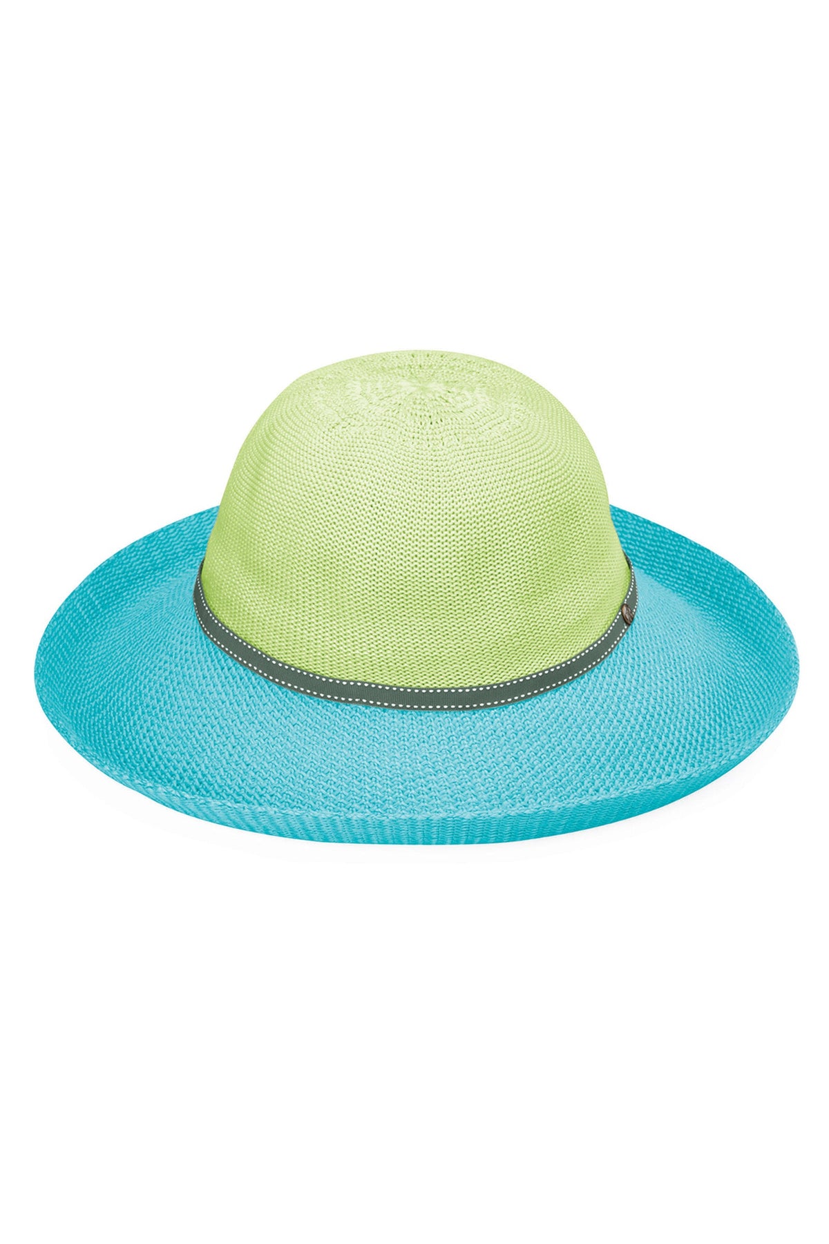 UV Skinz's women's two toned hat in lime turquosie|lime-turquoise