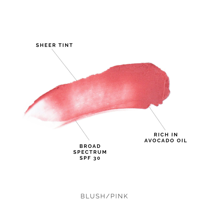 Highlights of the MDSolarSciences' lip balm in blush|blush
