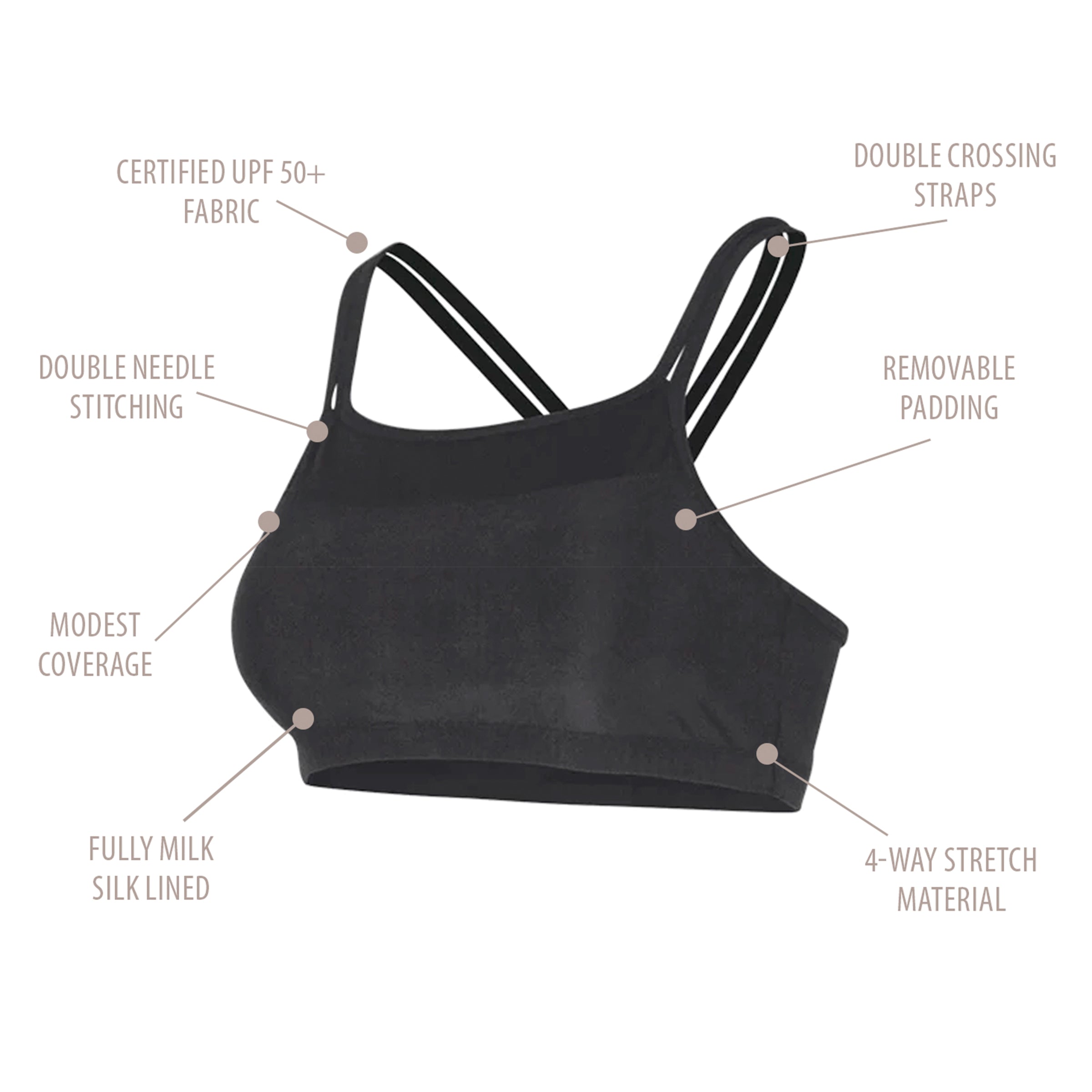 Women's Crisscross Swim Bra