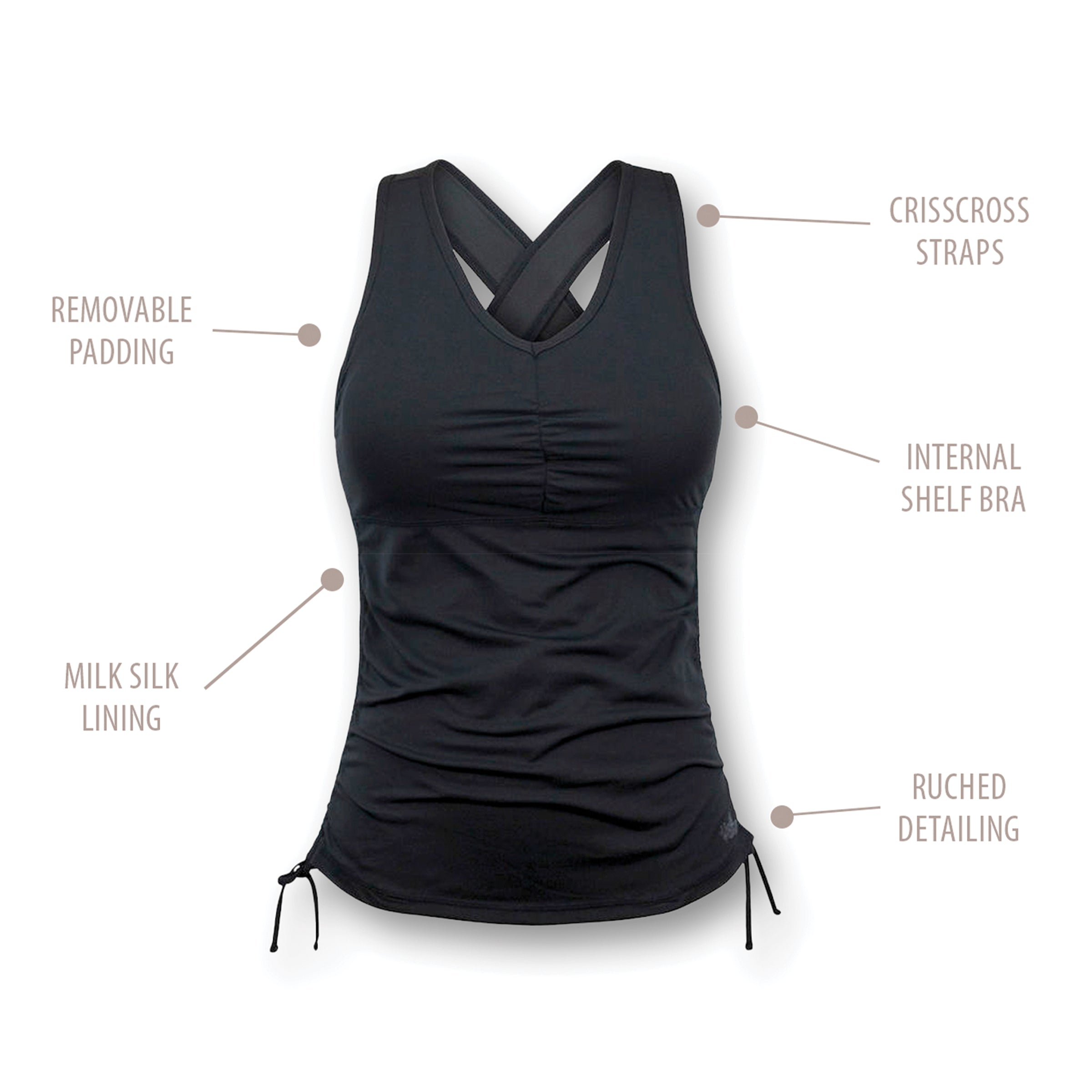 Women's Ruched Tank Top | FINAL SALE