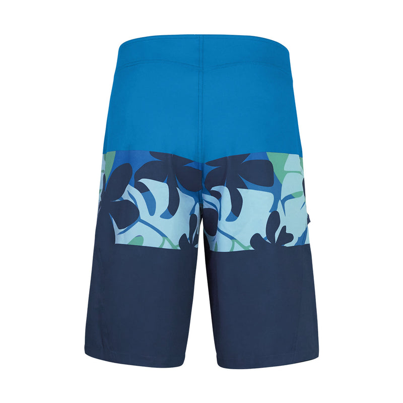 UV Skinz's men's coastal board shorts in midnight hawaiian stripe|midnight-hawaiian-stripe