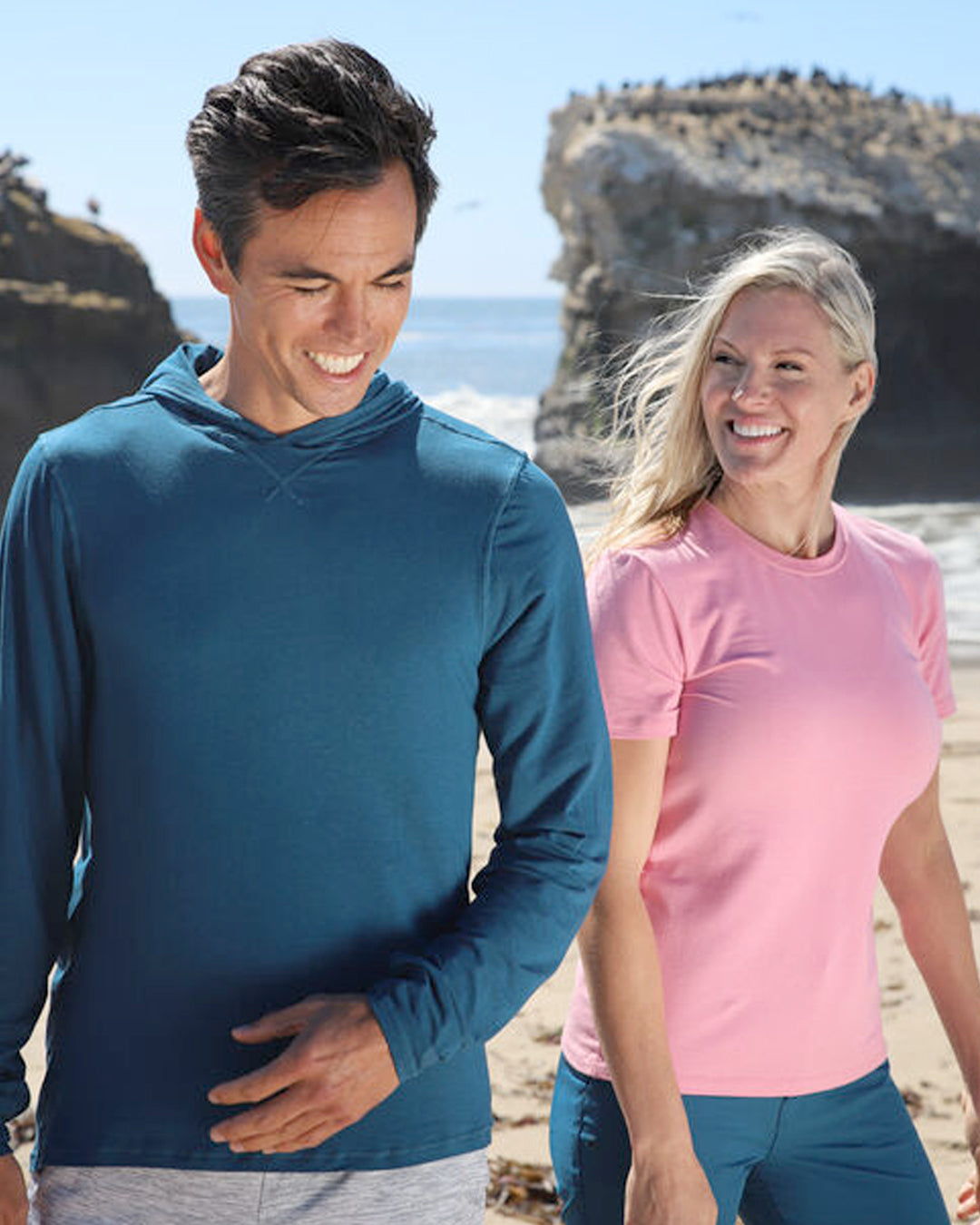 Shop By Activity - Base Layers Banner People in UV Skinz base layers for cold weather sun protection