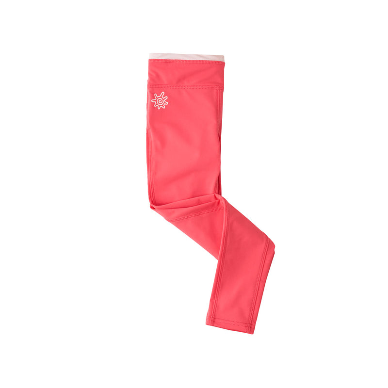 close up of the girls swim tights in strawberry|strawberry