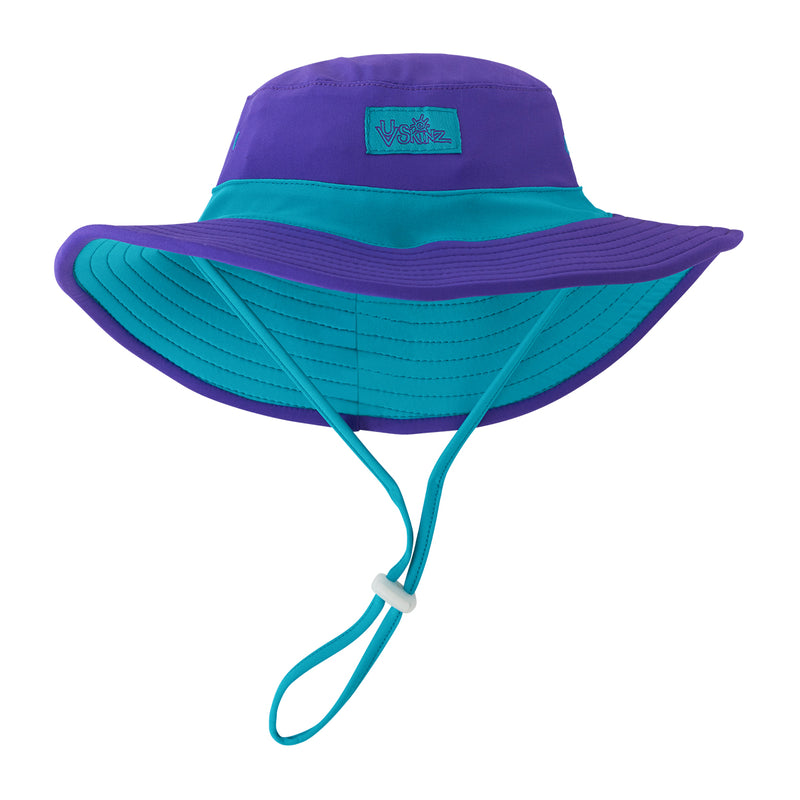 Purple scuba blue girls swim hat|purple-scuba-blue