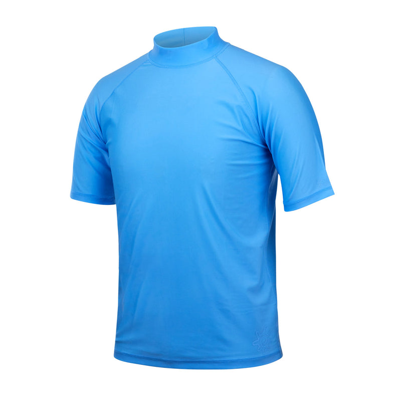 UV Skinz's men's short sleeve swim shirt in regatta|regatta