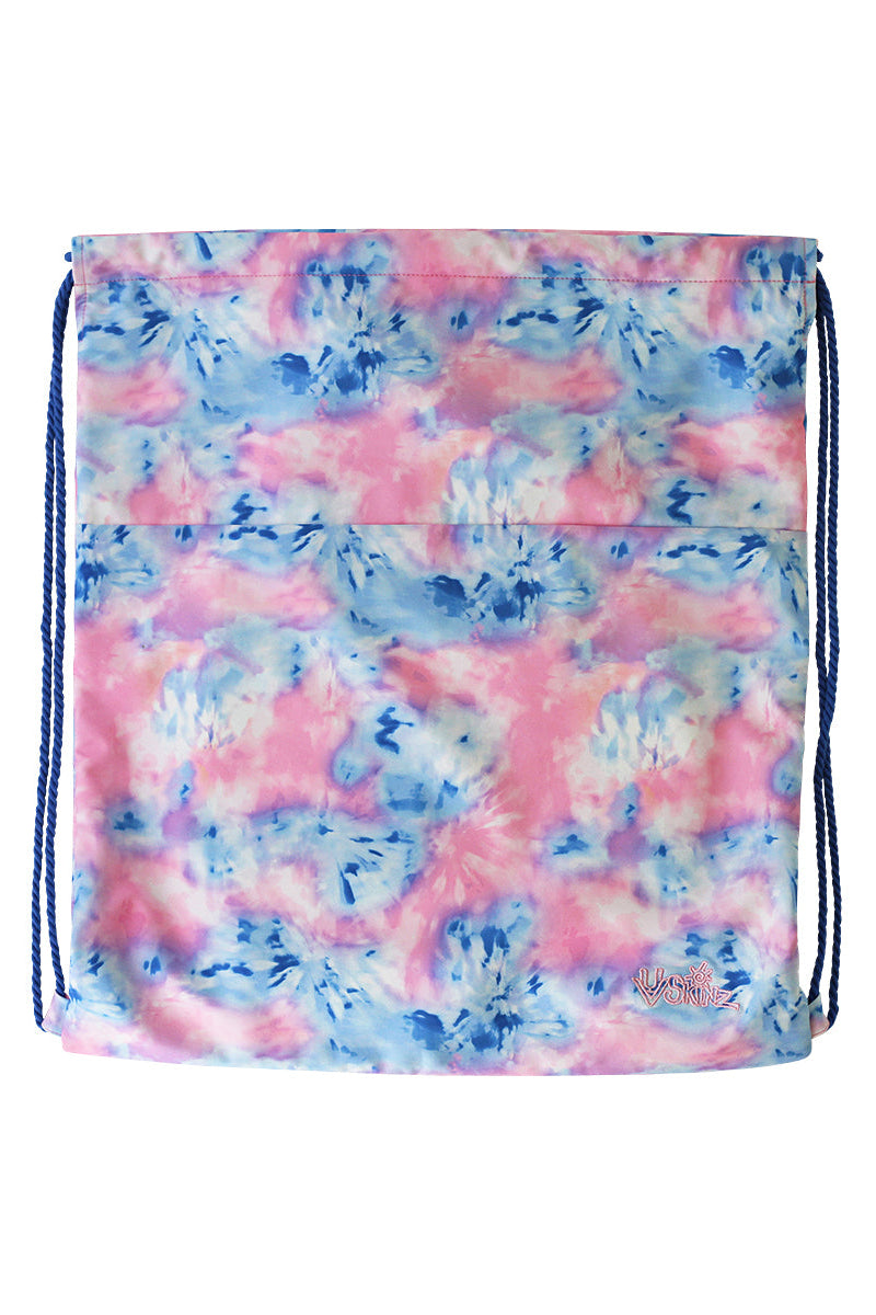 Back of the Kid's Swim Bag in Light Pink Tie Dye|light-pink-tie-dye