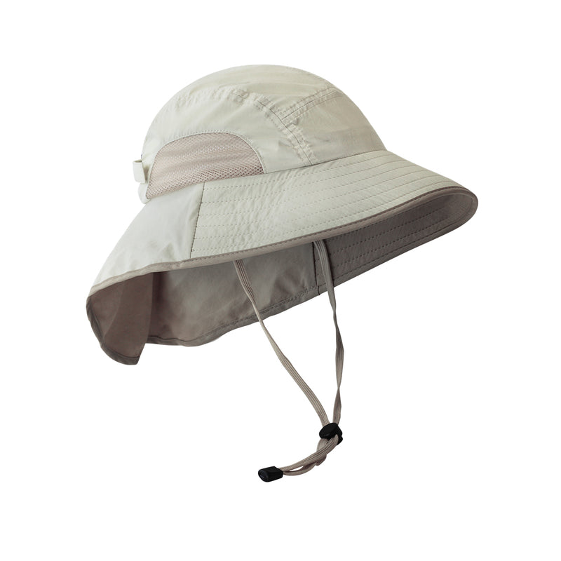 wide brim sun shade hat in cream tan|cream-tan