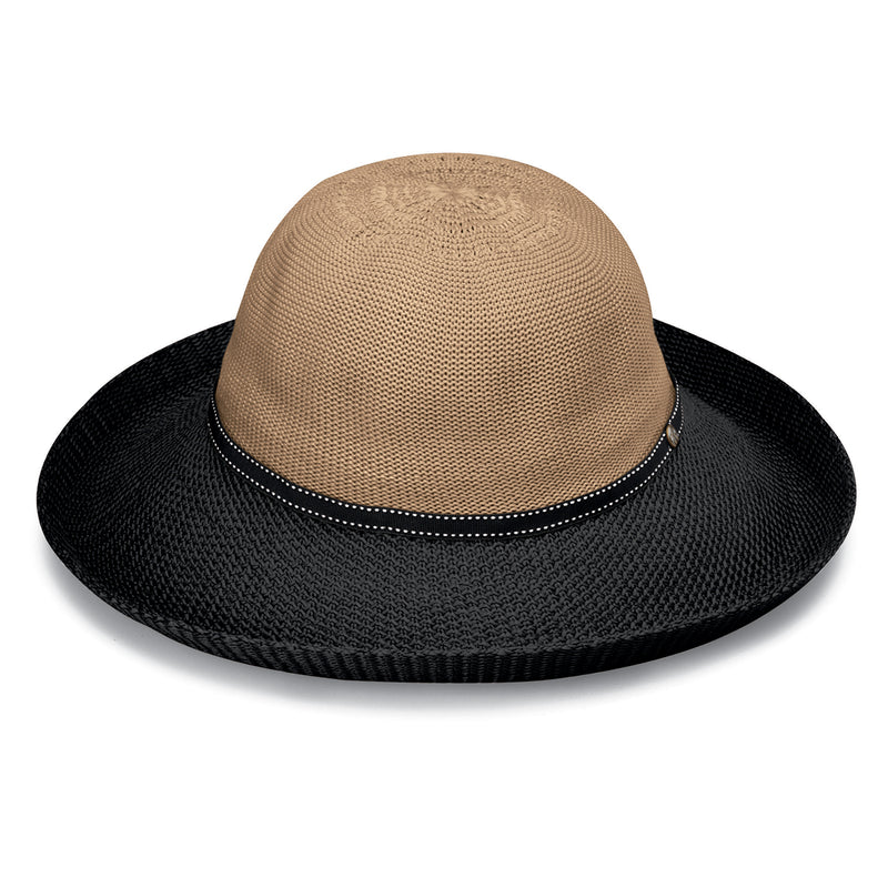 UV Skinz's women's two toned hat in camel black|camel-black