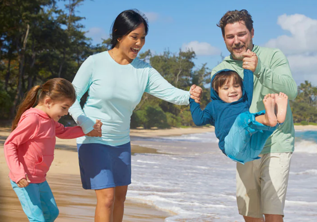 Family in UPF Clothing from Black Friday