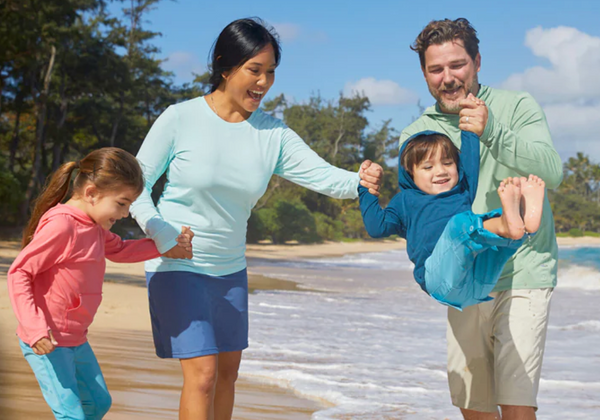 Family in UPF Clothing from Black Friday