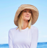 woman in UPF clothing 