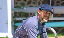 man in a UPF 50+ fleece jacket