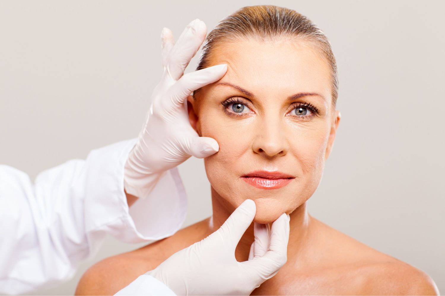 woman getting plastic surgery