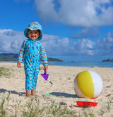 Baby in a UV Skin'z sun hat