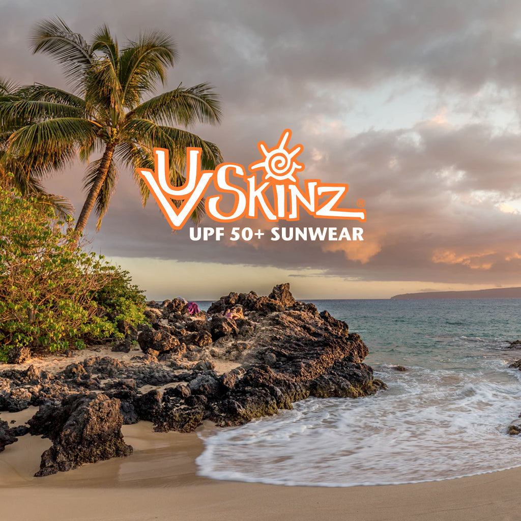 UV Skinz's UPF 50+ Sunwear Logo