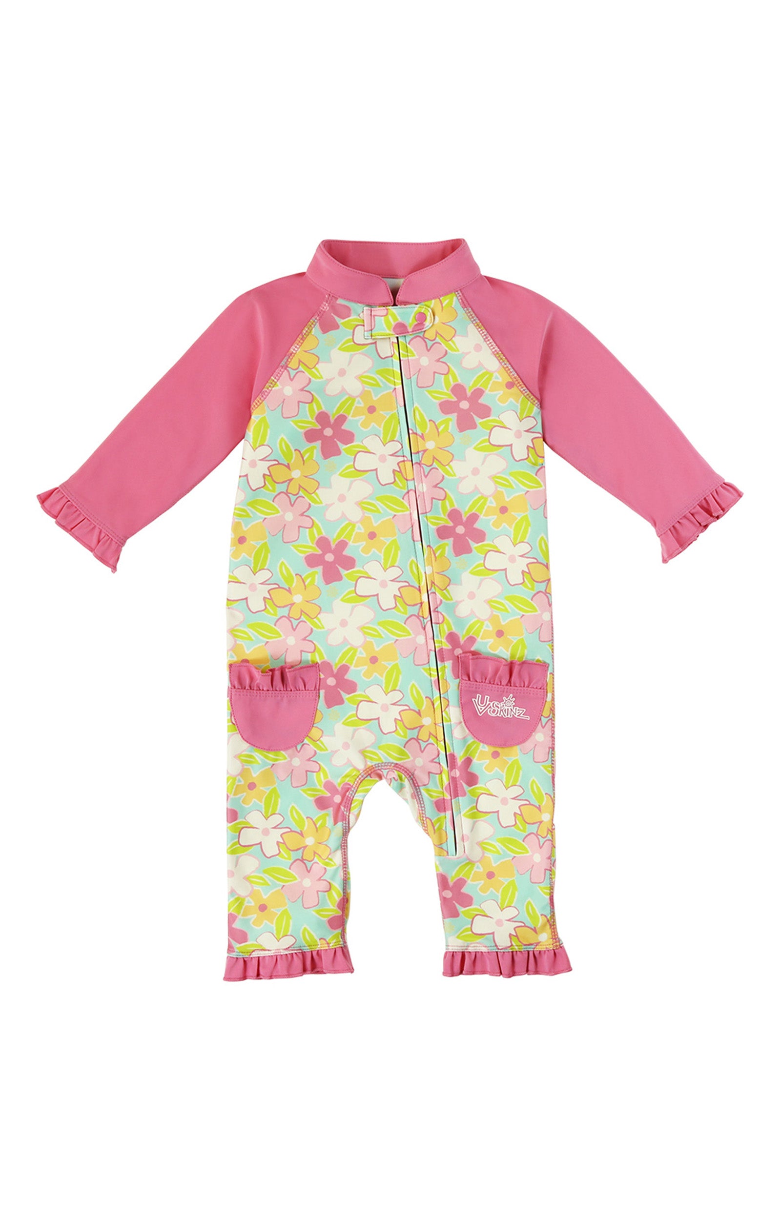 Front View of Baby Girl Swim Suit|playtime-garden