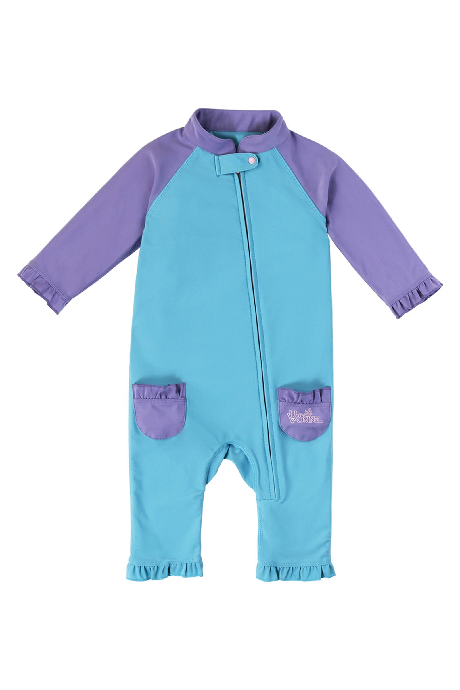 Front View of Baby Girl Swim Suit