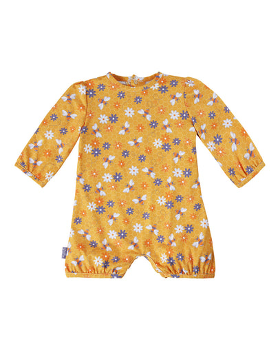 Baby Girl's UV Sunzie in yellow|bubbly-bees