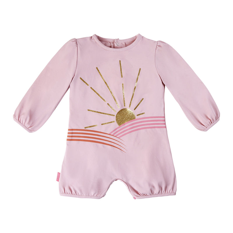 Baby Girl's UV Sunzie in Glitter Sunshine|glitter-sunshine