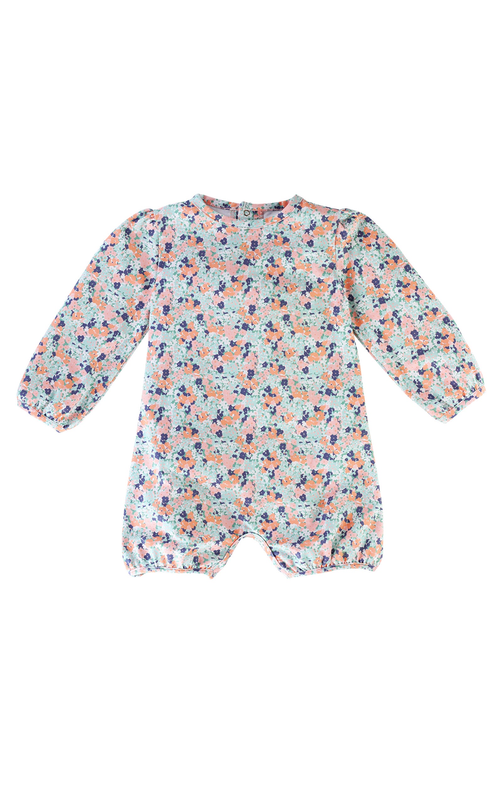 baby girl's UV onesie in meadow bloom|meadow-bloom