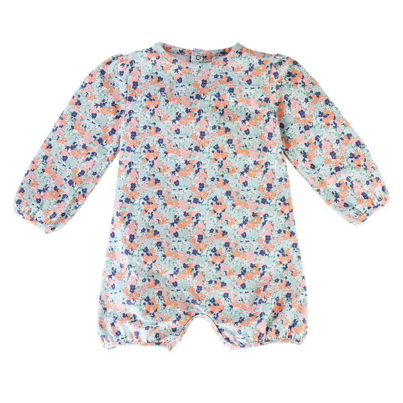 baby girl's UV onesie in meadow bloom|meadow-bloom