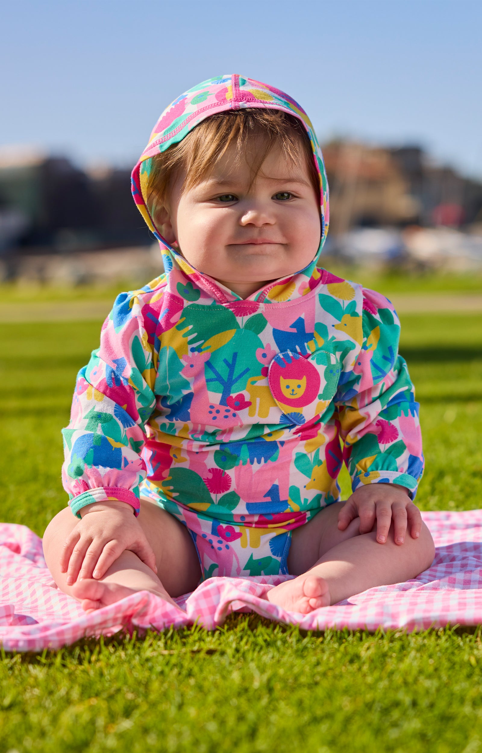 Baby Girl's Hooded Sunzie
