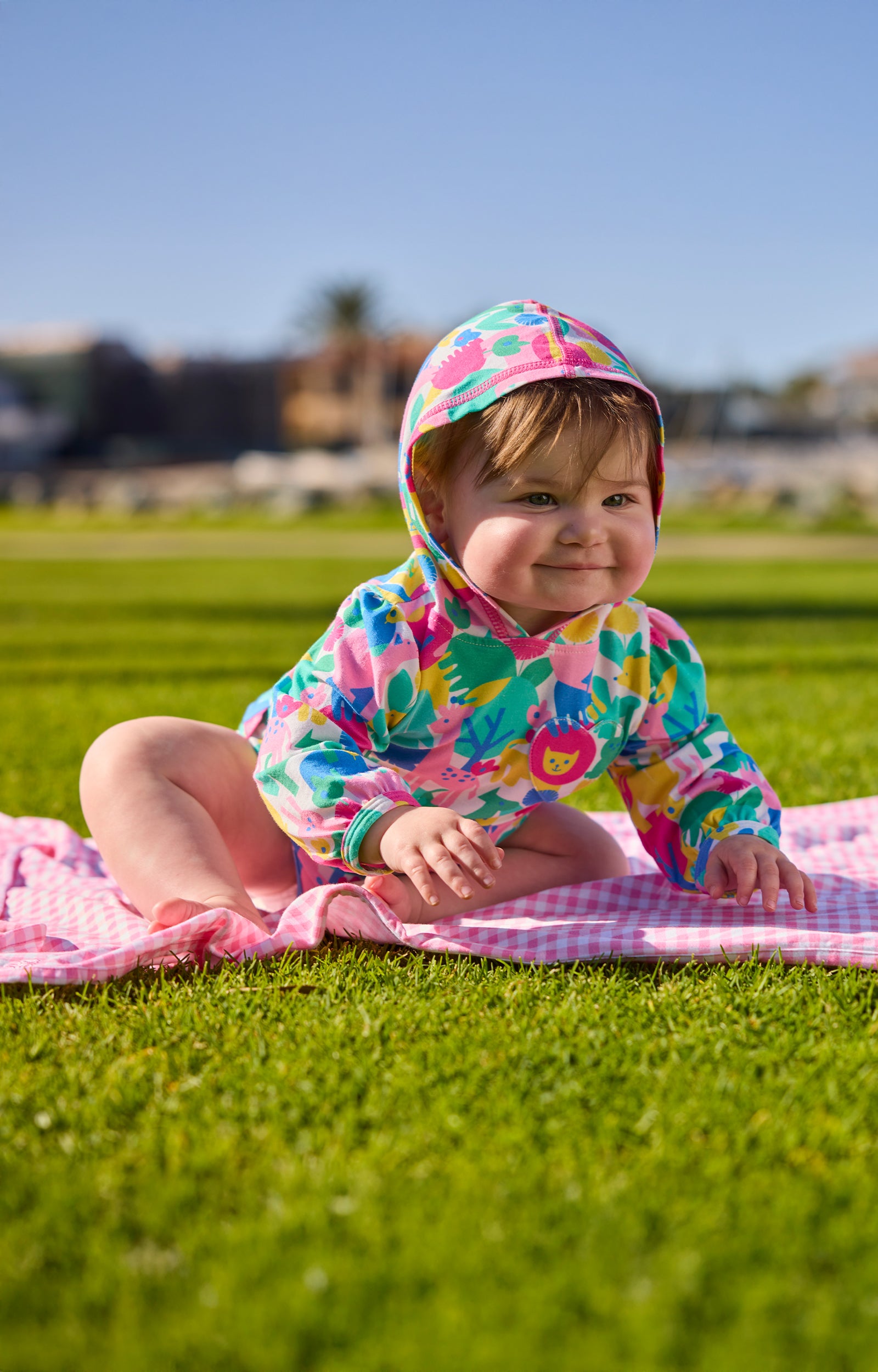 Baby Girl's Hooded Sunzie