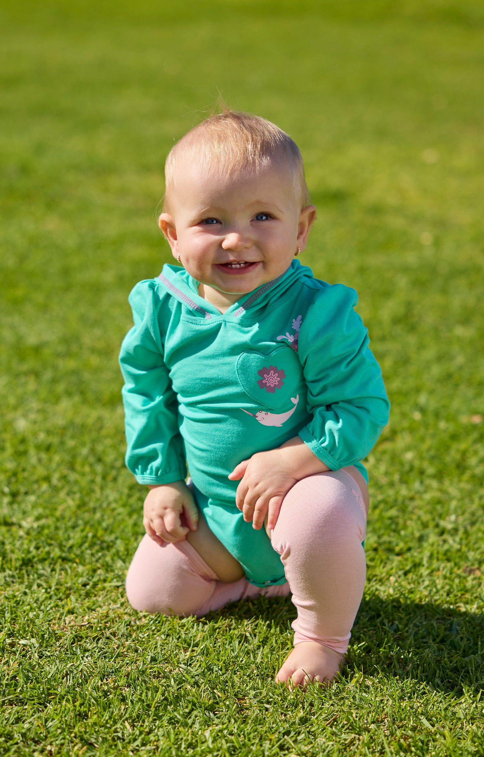Baby Girl's Hooded Sunzie