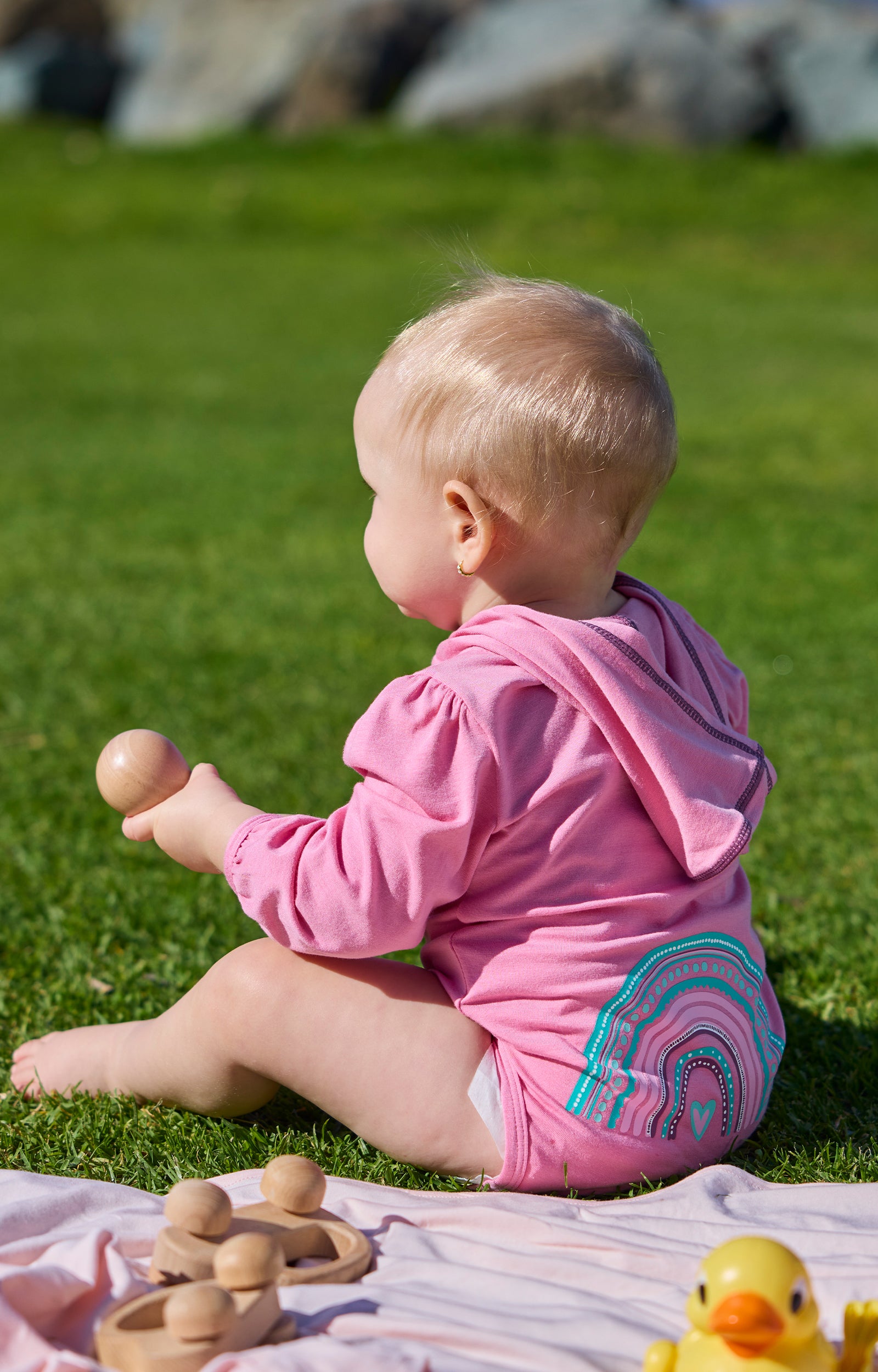 Baby Girl's Hooded Sunzie