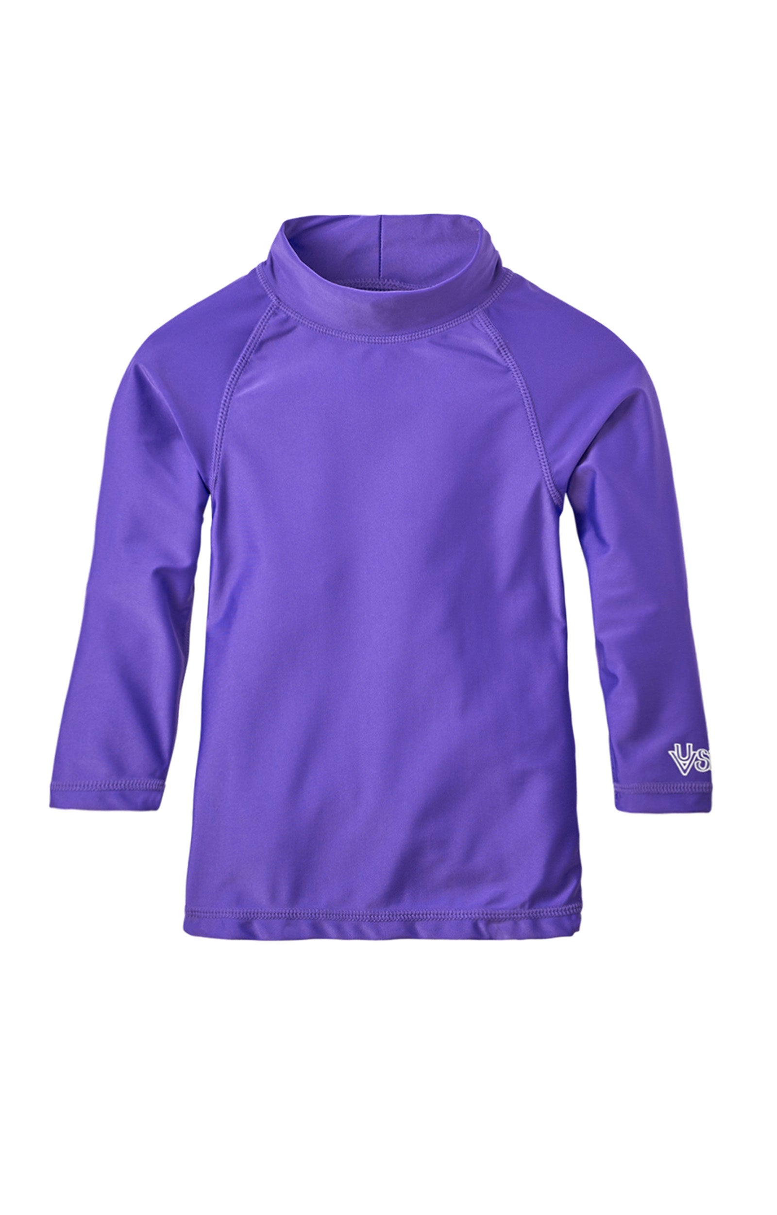 baby long sleeve swim shirt in purple|purple