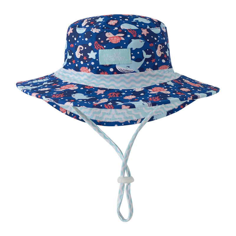 baby girl's swim hat in ocean night life|ocean-night-life