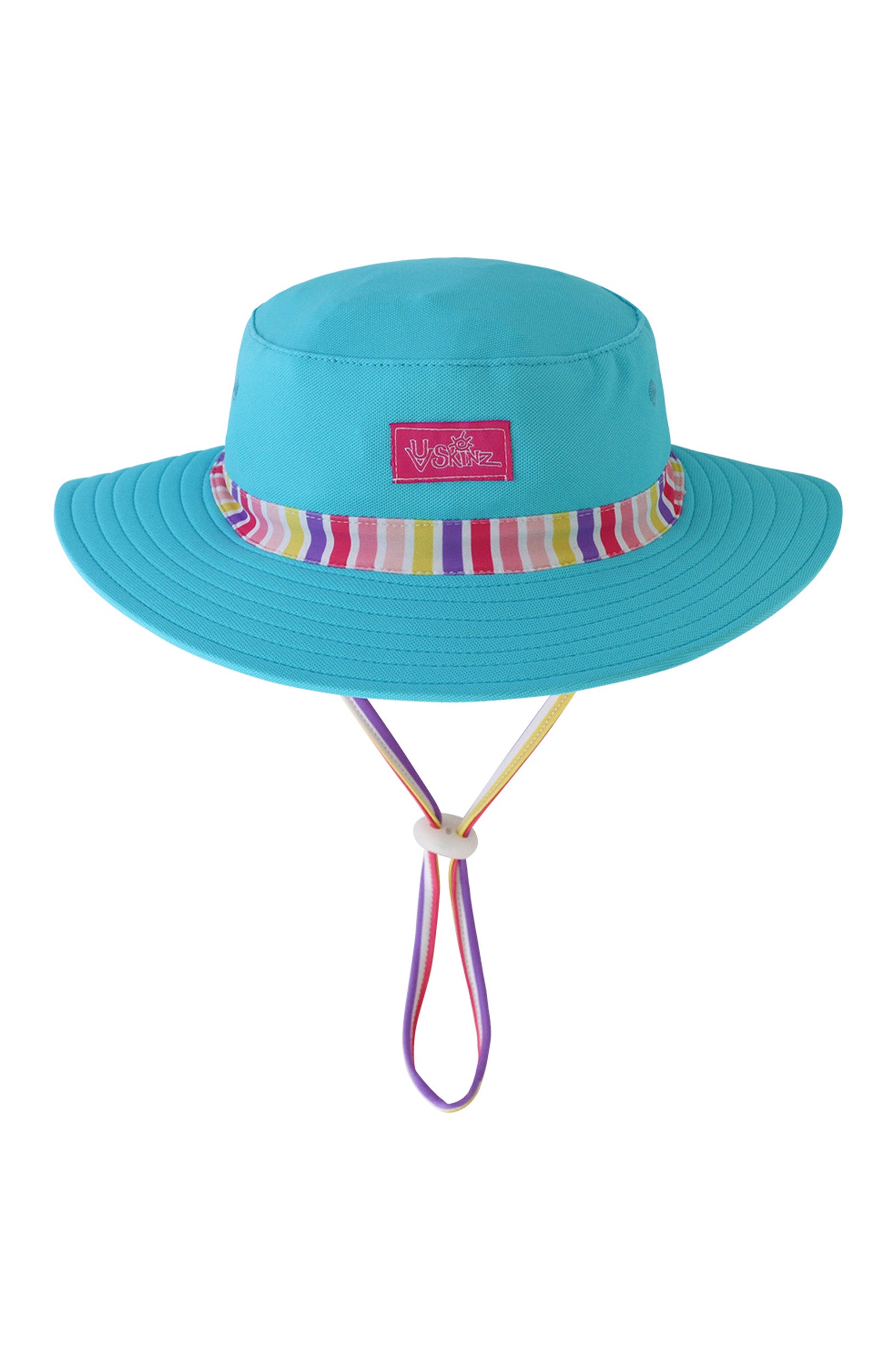 baby girl's swim hat in sunny hugs stripe|sunny-hugs-stripe
