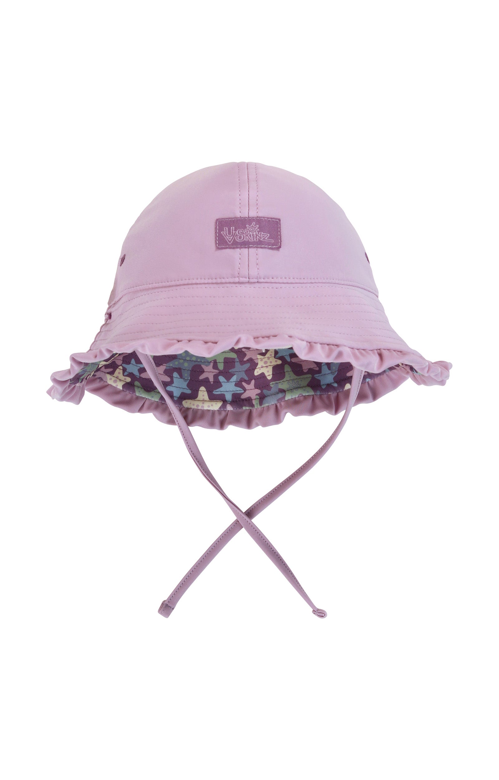 baby girl reversible swim hat in lotus starfish|lotus-starfish