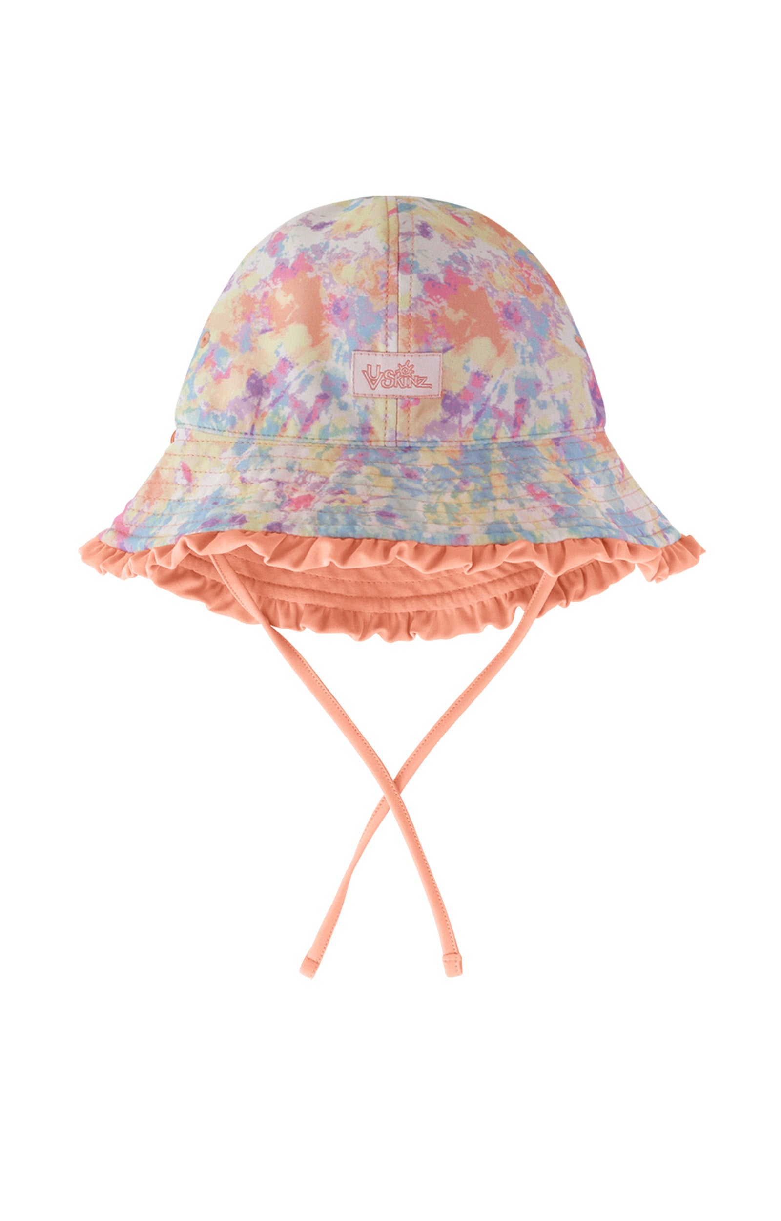 UV Skinz's baby girl's reversible sun hat in tie dye splash|tie-dye-splash