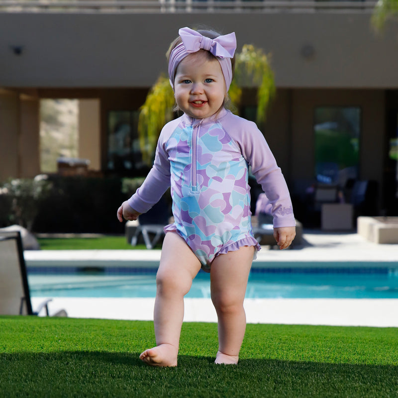 baby in swim bow headband|lotus