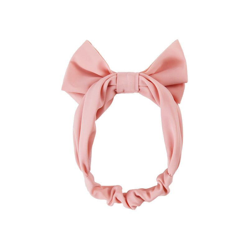 baby girls swim bow in dusty pink|dusty-pink