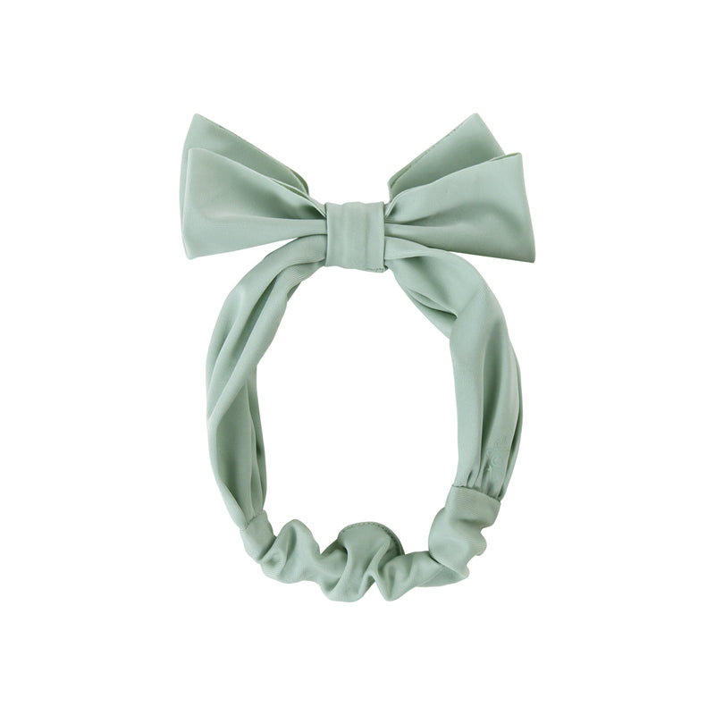 baby girls swim bow in frosty green|frosty-green