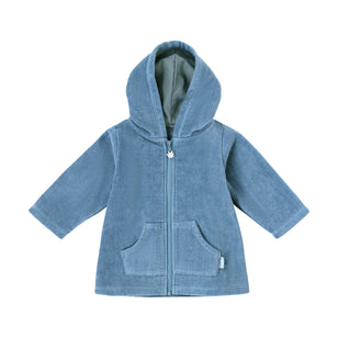 baby hooded terry beach cover up in baltic|baltic