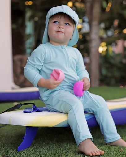 baby boy in everyday one piece suit in dewdrop|dewdrop