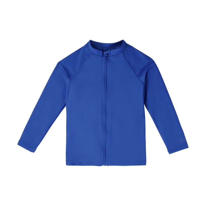 kids full zip long sleeve rashguard in deep sea|deep-sea